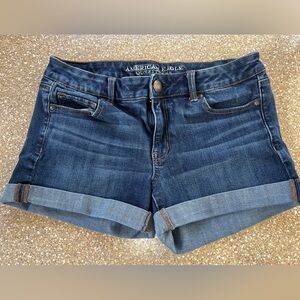 American Eagle Outfitters Dark Blue Jean Shorts